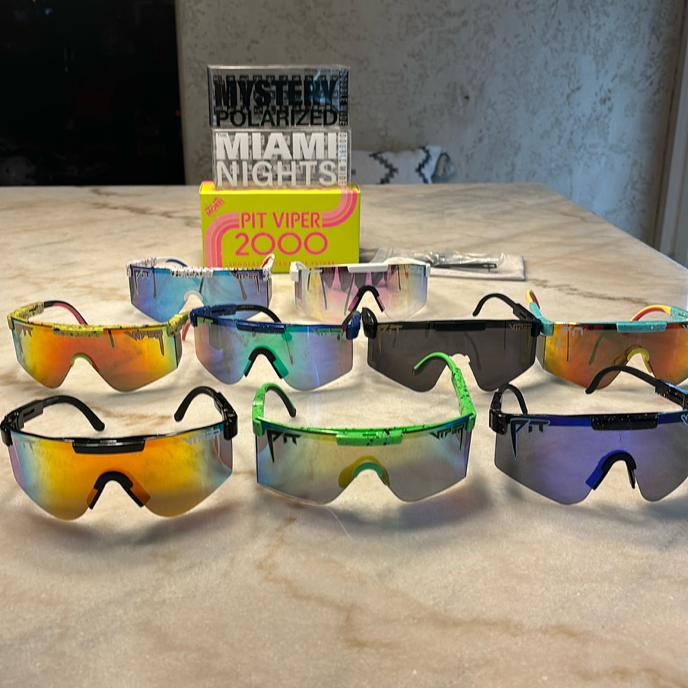 PIT VIPER SUNGLASSES 9 PAIR